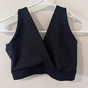 Nyssa Fourthwear Postpartum Recovery Bralette Black V-Neck Wireless Small Medium